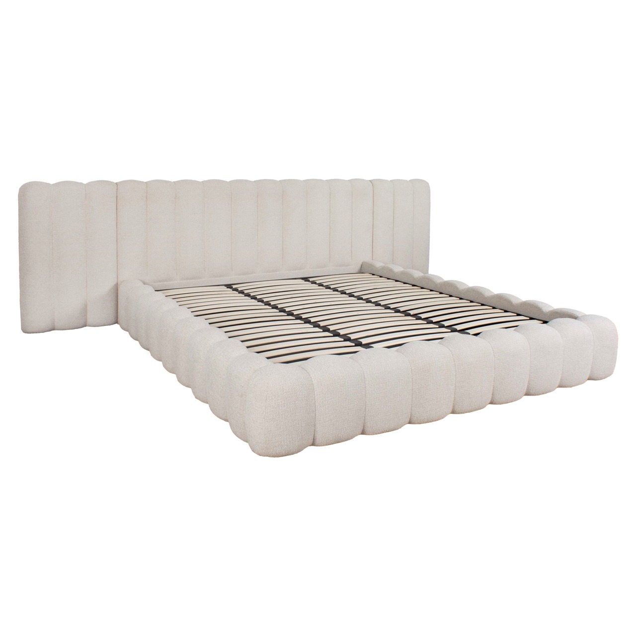 Bett Cupidon cream fancy 180x210 (mattress size) with storage