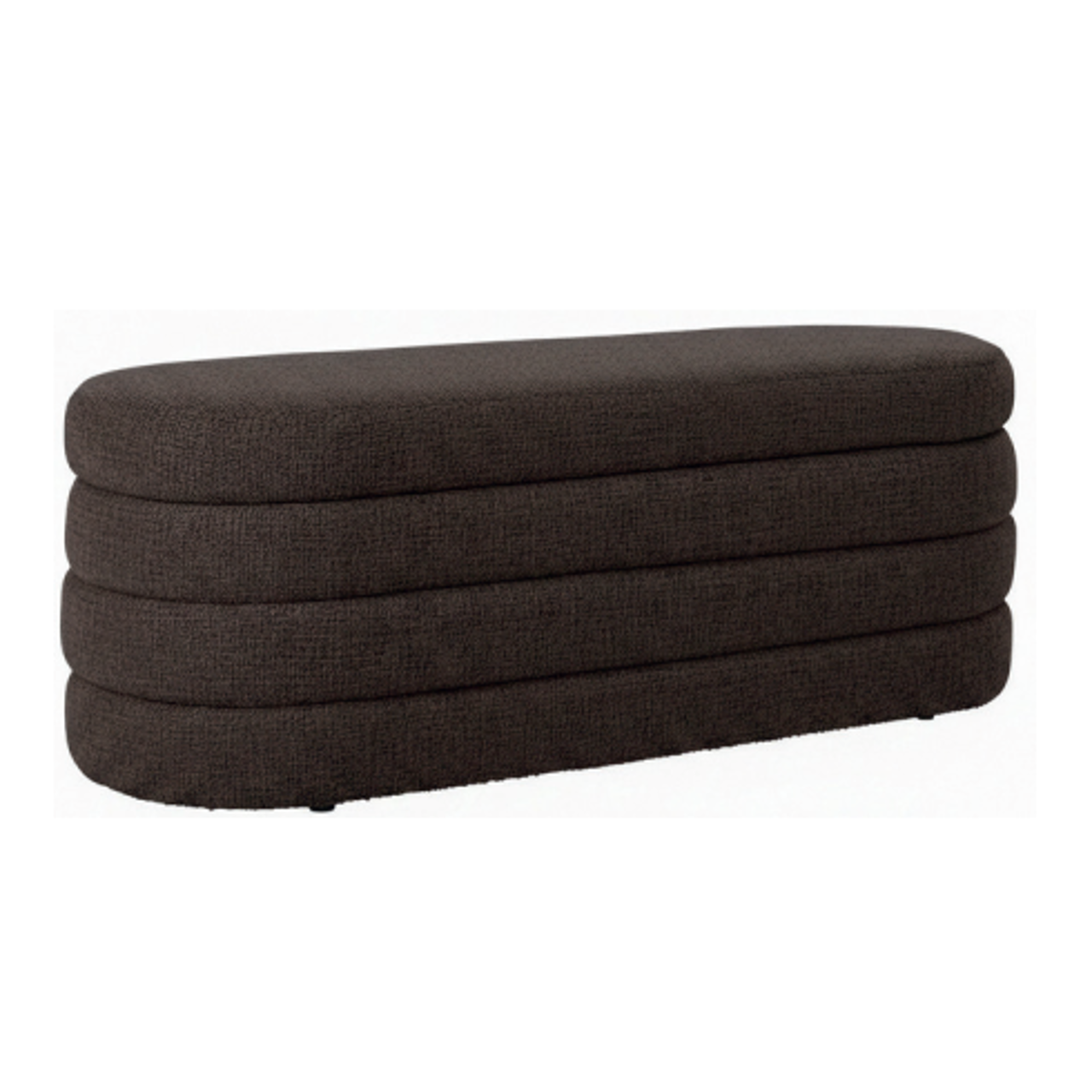 Hocker & Fußbank Camille brown chunky