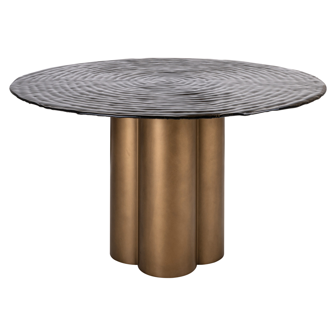 Esstisch Glastonburry gold antique 135Ø