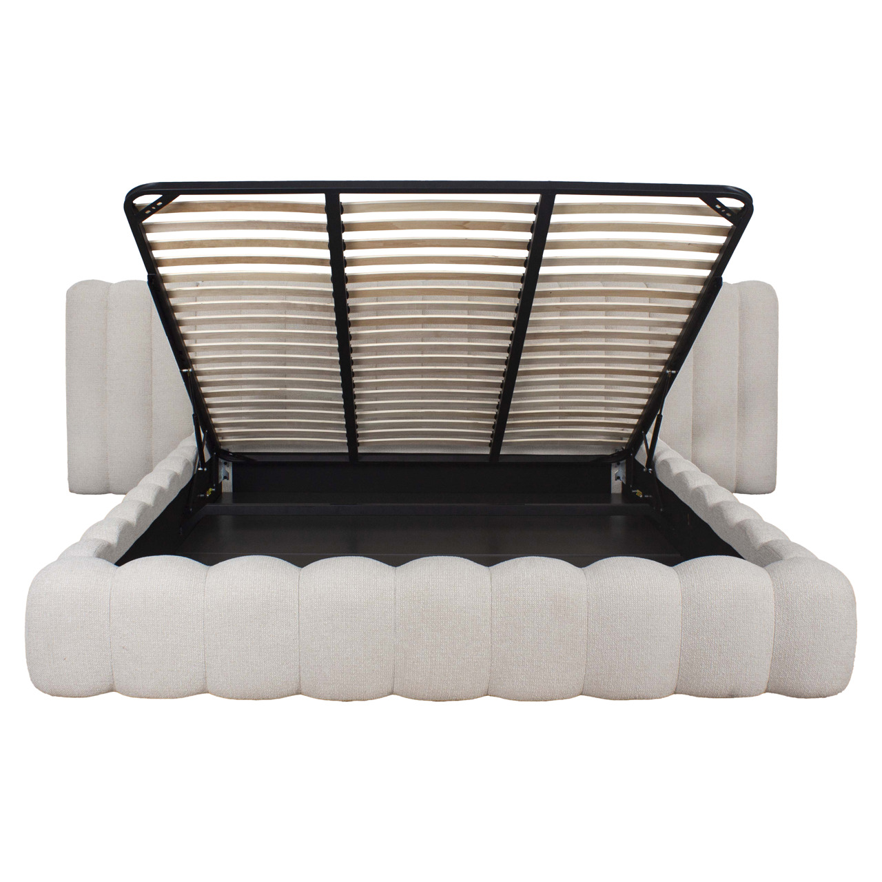 Bett Cupidon cream fancy 180x210 (mattress size) with storage