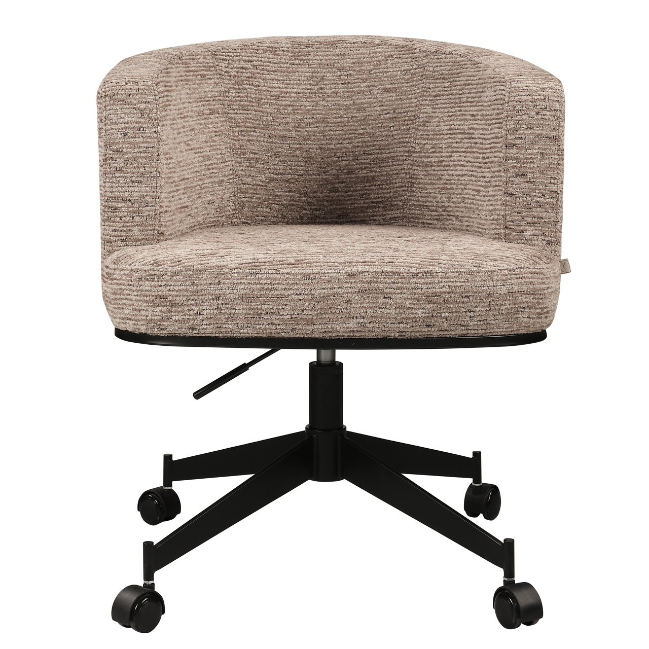 Esszimmerstuhl Rochenne mocca linear swivel on wheels