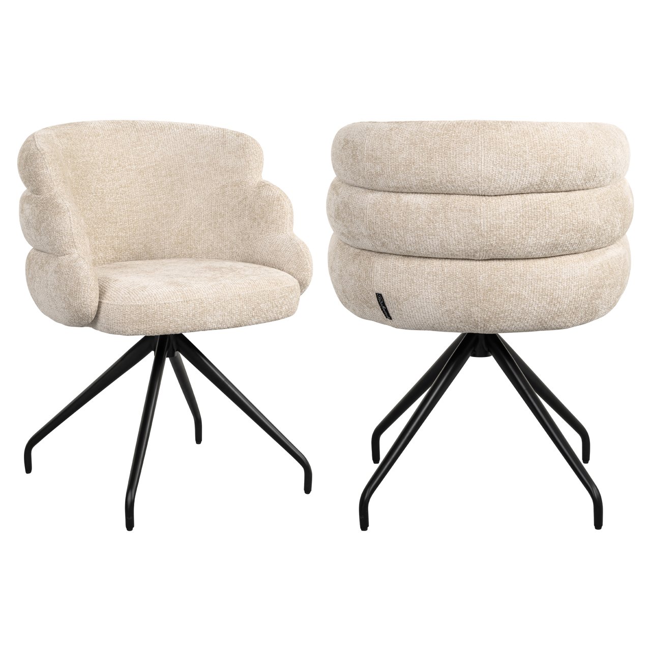 Esszimmerstuhl Kayla cream unicorn swivel