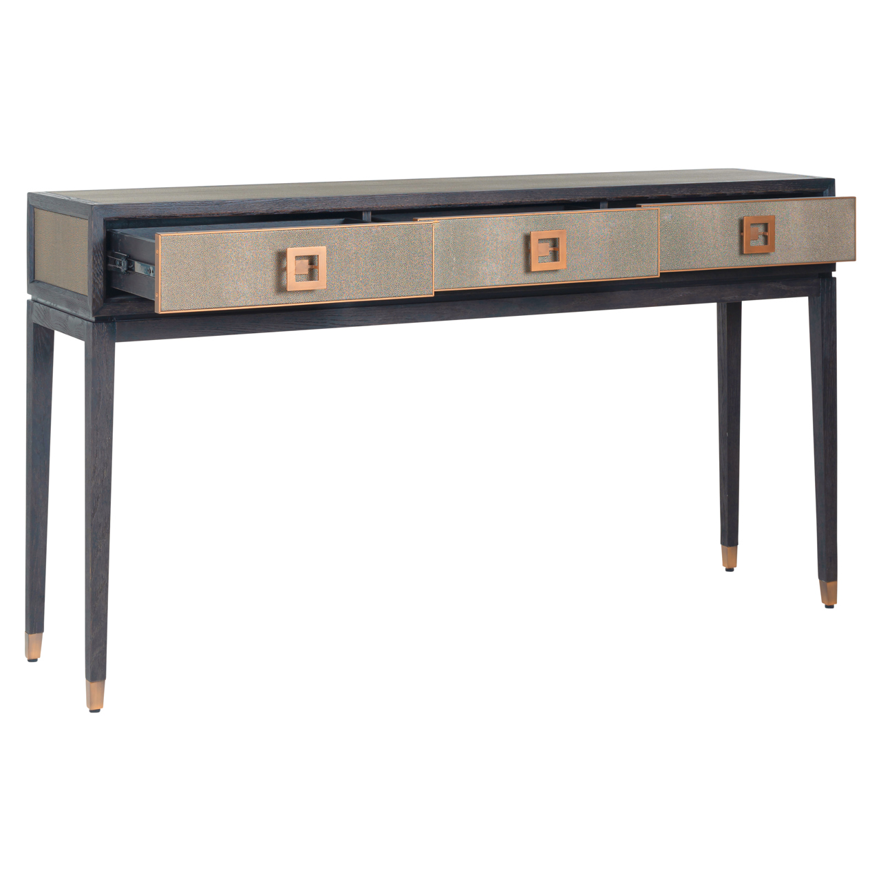 Konsole Bloomville brass shagreen