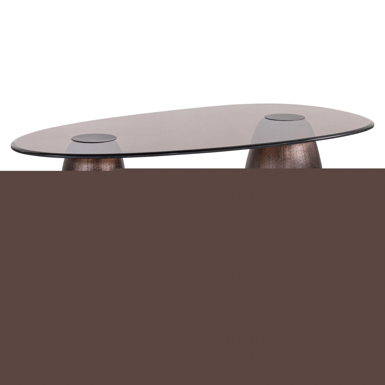 Couchtisch Hayden bronze oval
