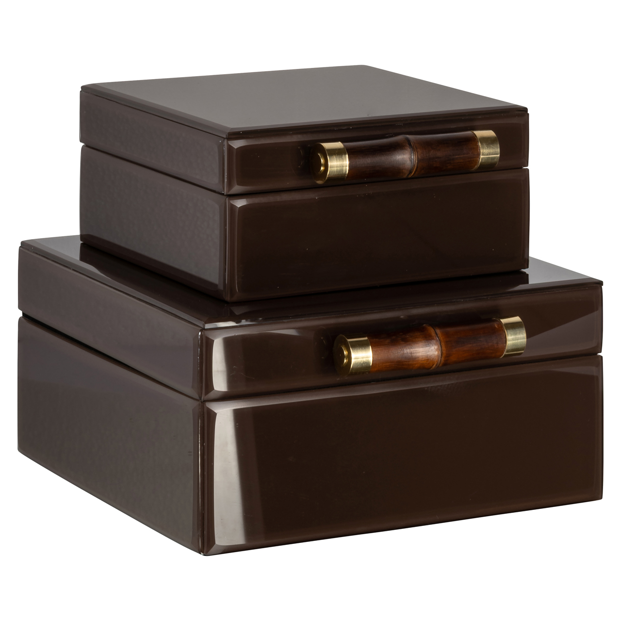 Aufbewahrungsbox Echo dark brown small