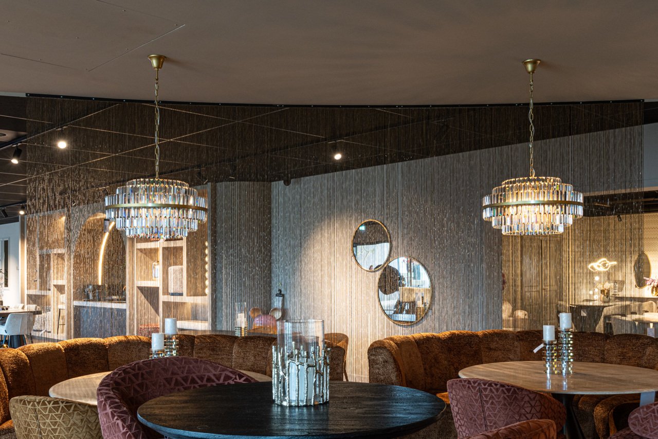 Dekoratives Objekt Curtain gold chain