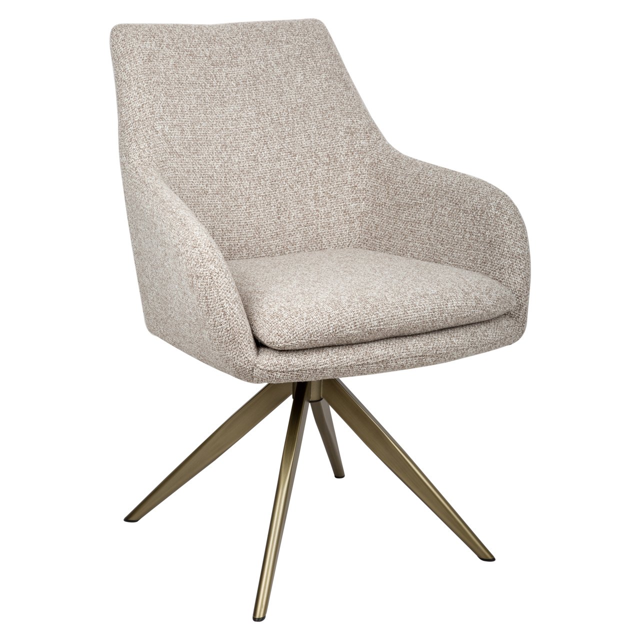 Esszimmerstuhl Lisonne cayenne brown swivel fire retardant