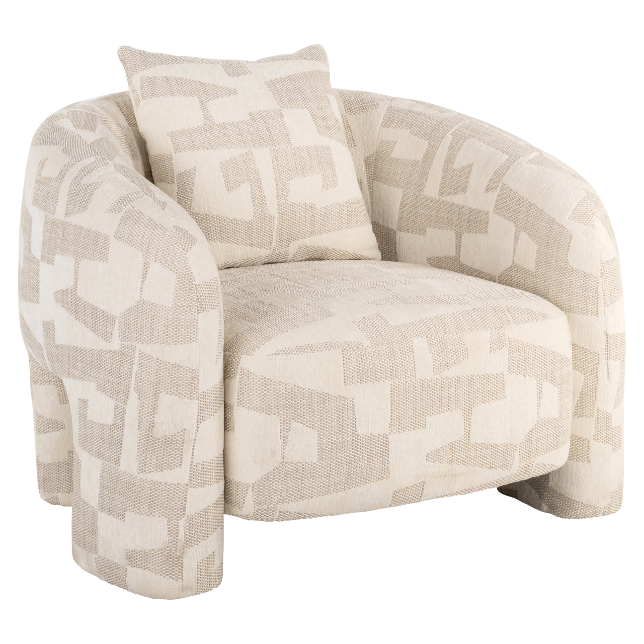 Lounge Stuhl Tuscany beige graffic
