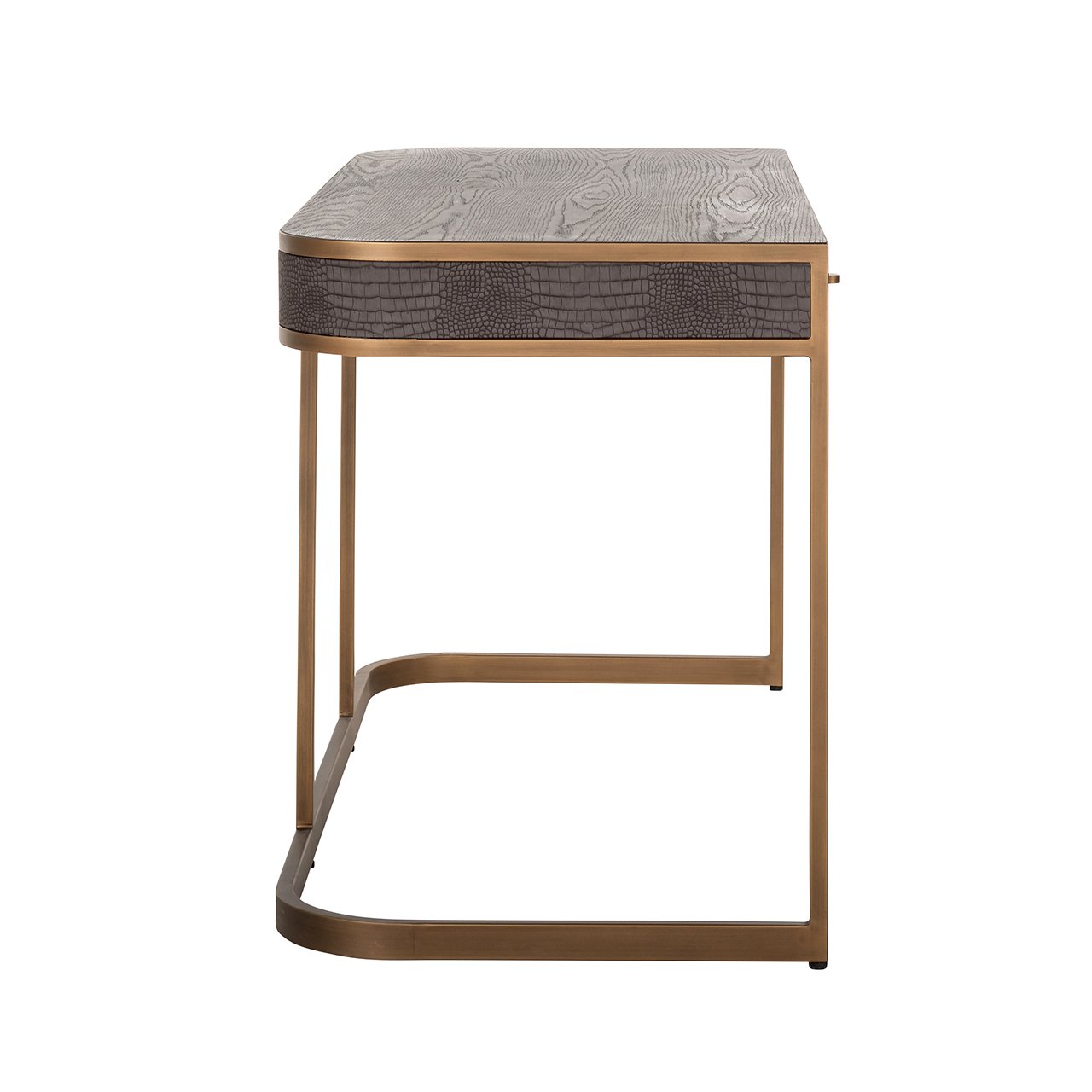 Schreibtisch Classio 2-Schubladen (Brushed Gold) Schreibtisch Classio 2-Schubladen (Brushed Gold)