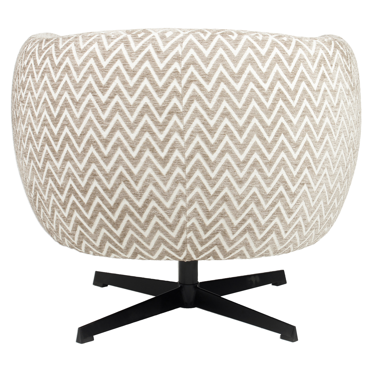 Lounge Stuhl Estelle sand chevron swivel