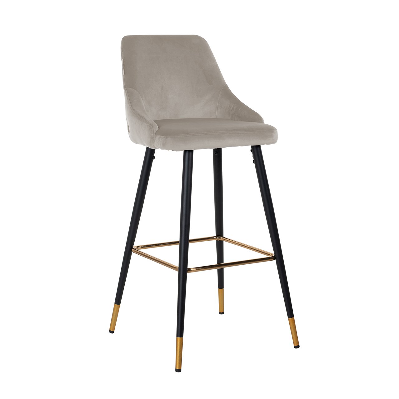 Barhocker Imani khaki velvet (Set of 2) Barhocker Imani khaki velvet (Set of 2)