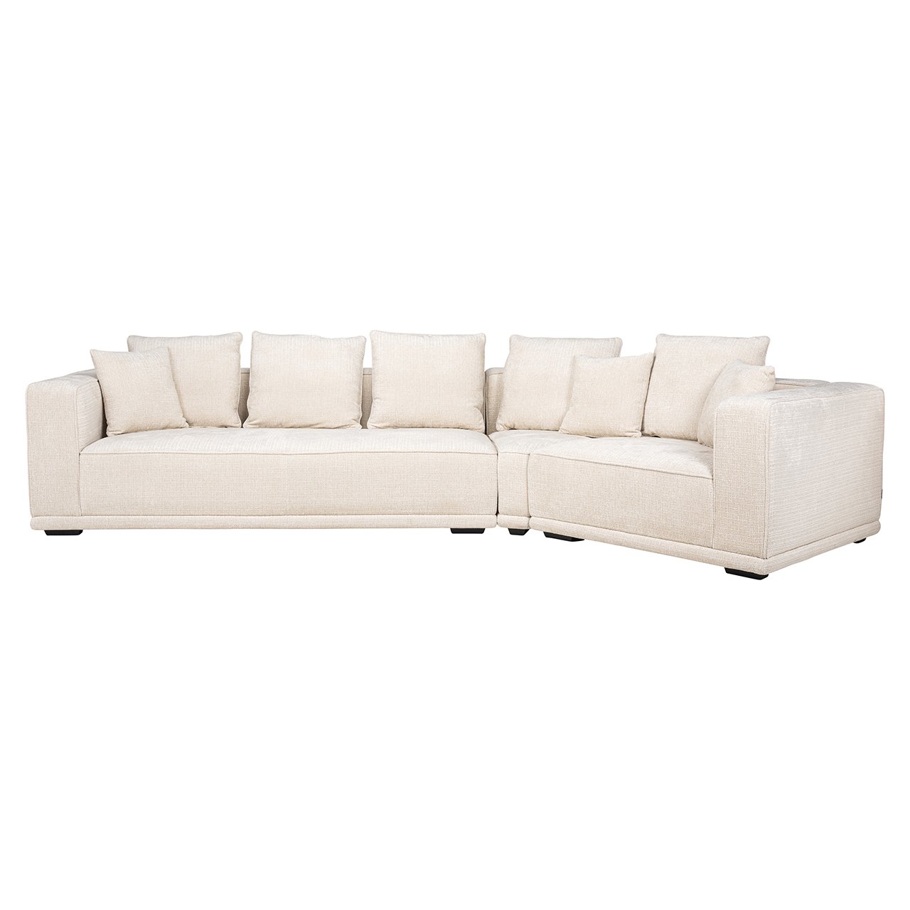 Sofa Lusso 4-Sitzer beige Chenille (Niagara 902 beige)