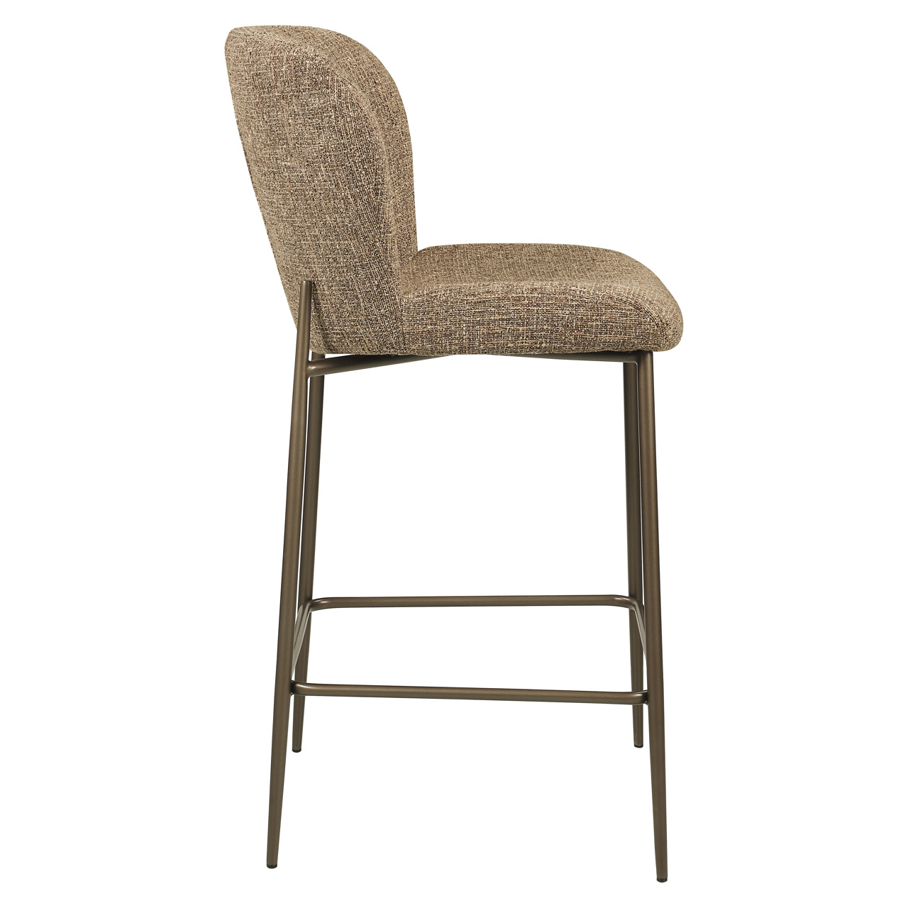 Thekenstuhl Odarby brown tweed fire retardant