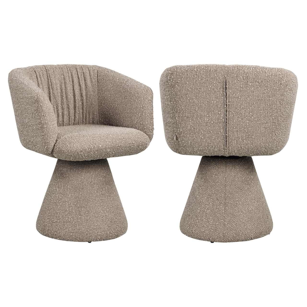 Esszimmerstuhl Madeline mocca chunky swivel