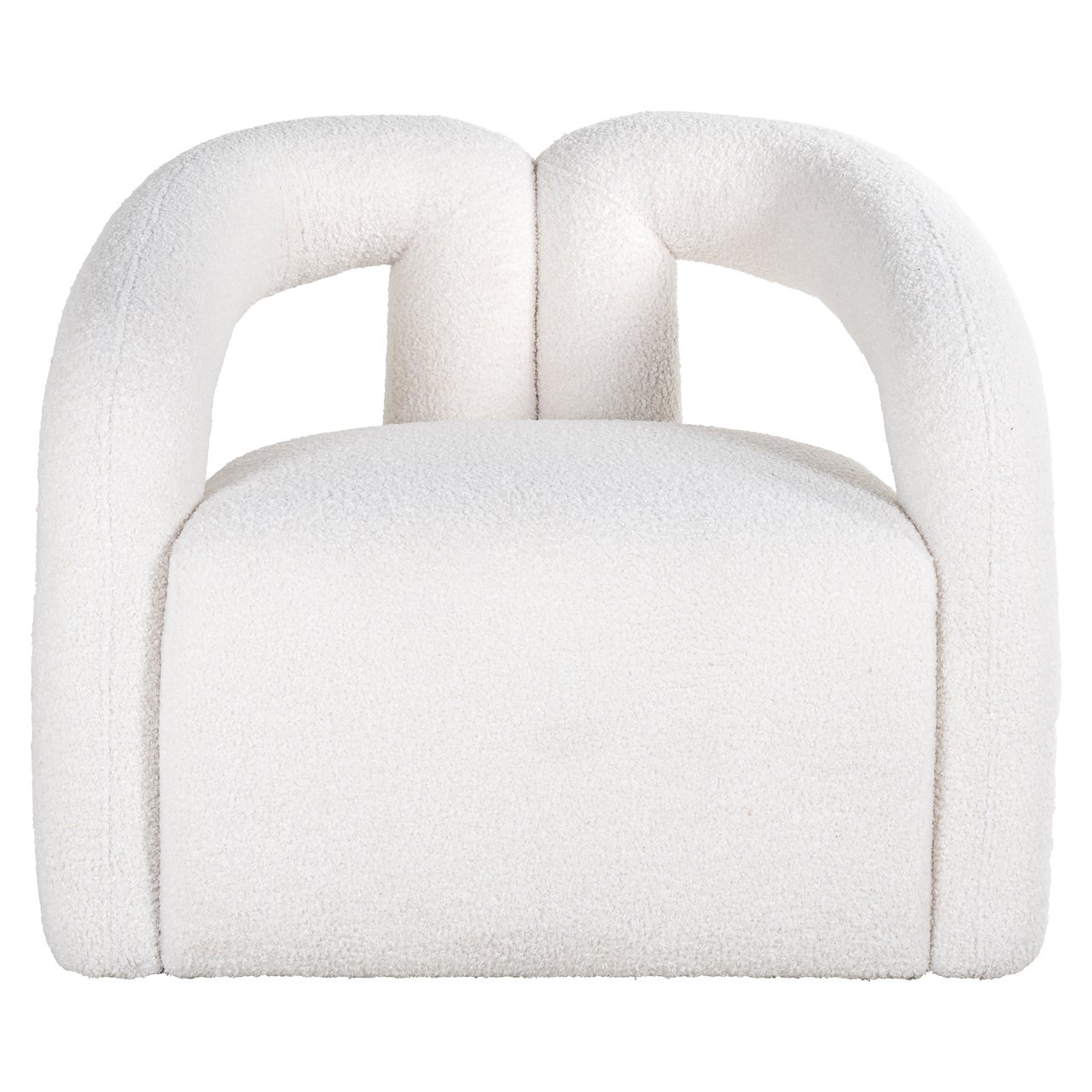 Lounge Stuhl Dana white furry Lounge Stuhl Dana white furry