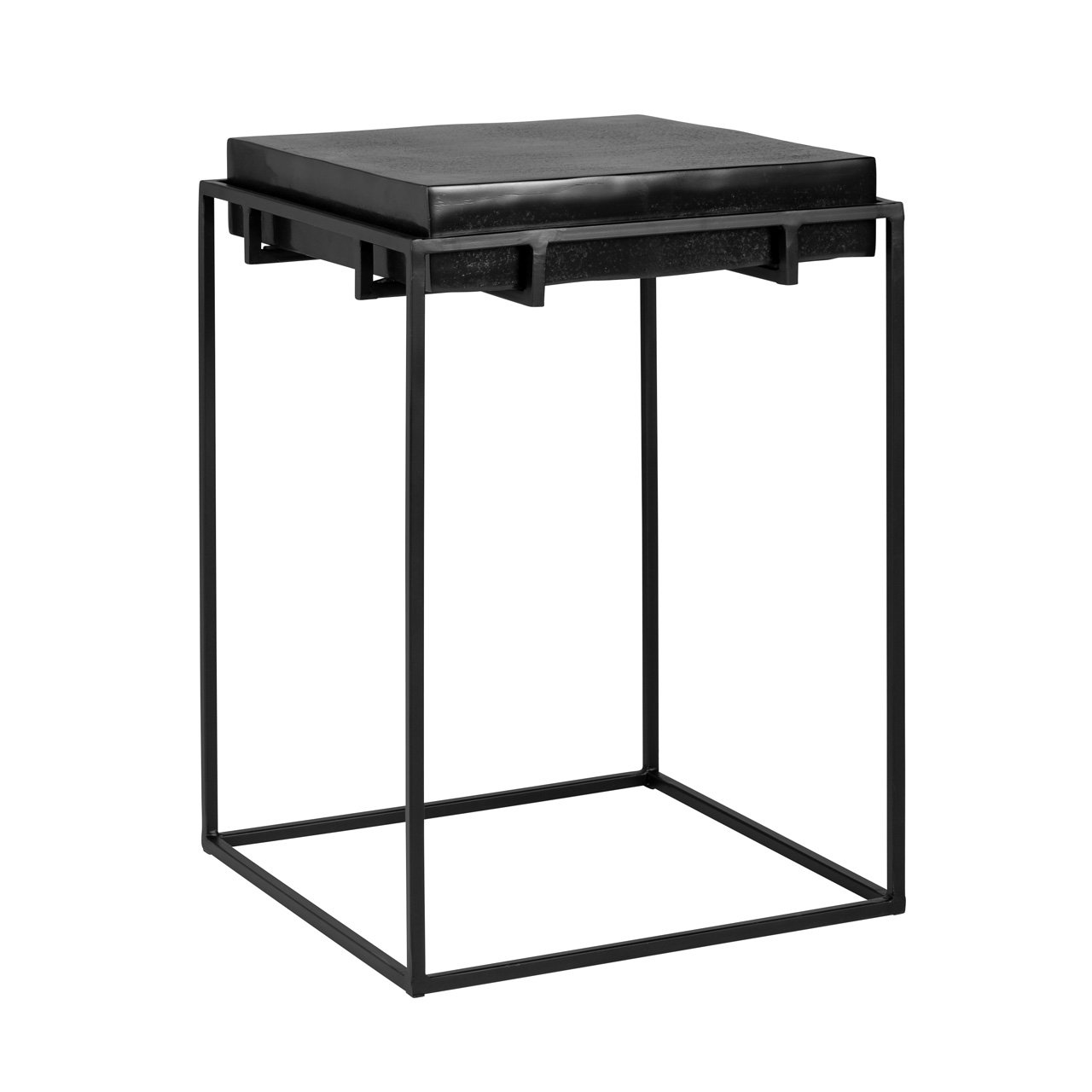 Ecktische Bolder aluminium schwarz (Black)