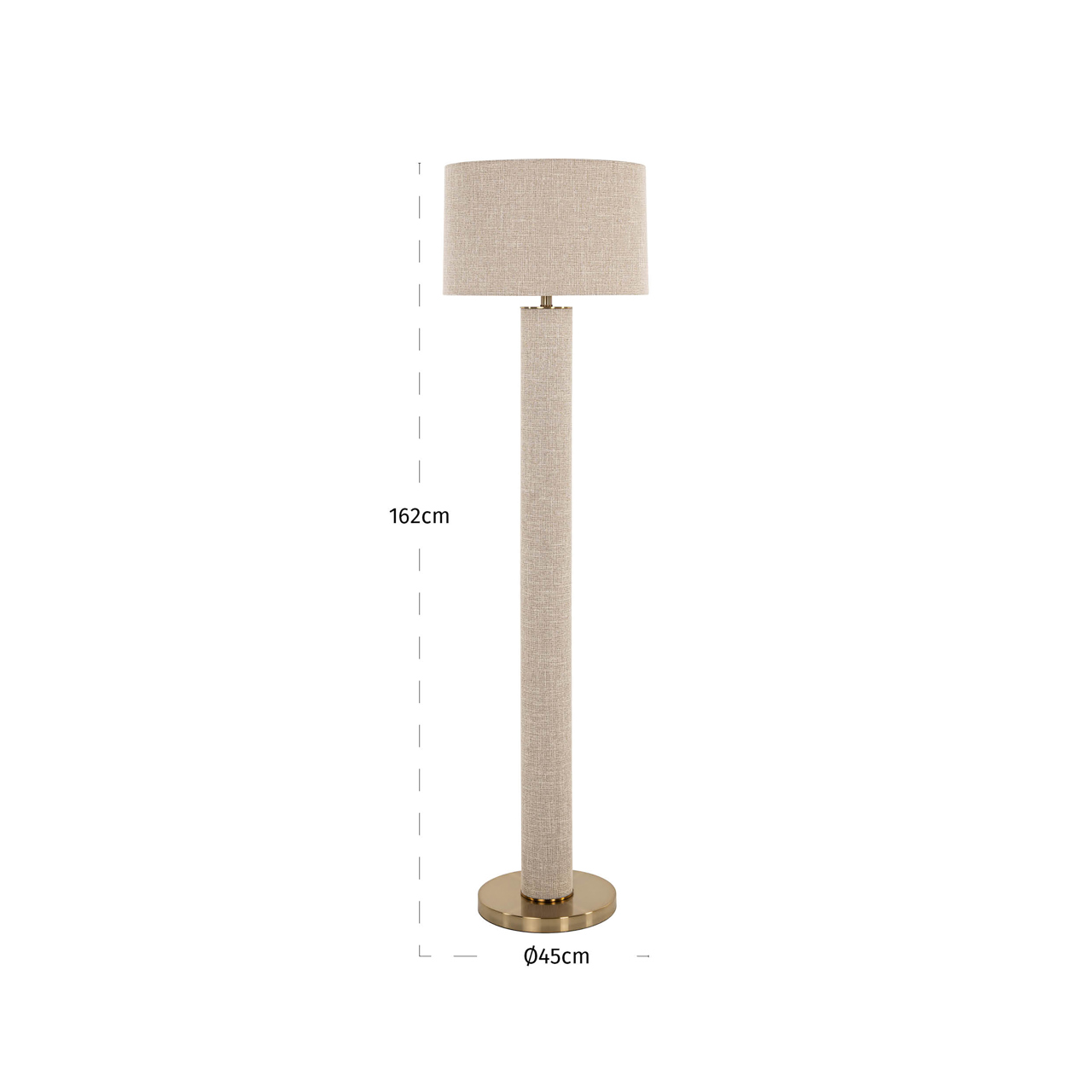 Stehlampe Joline beige
