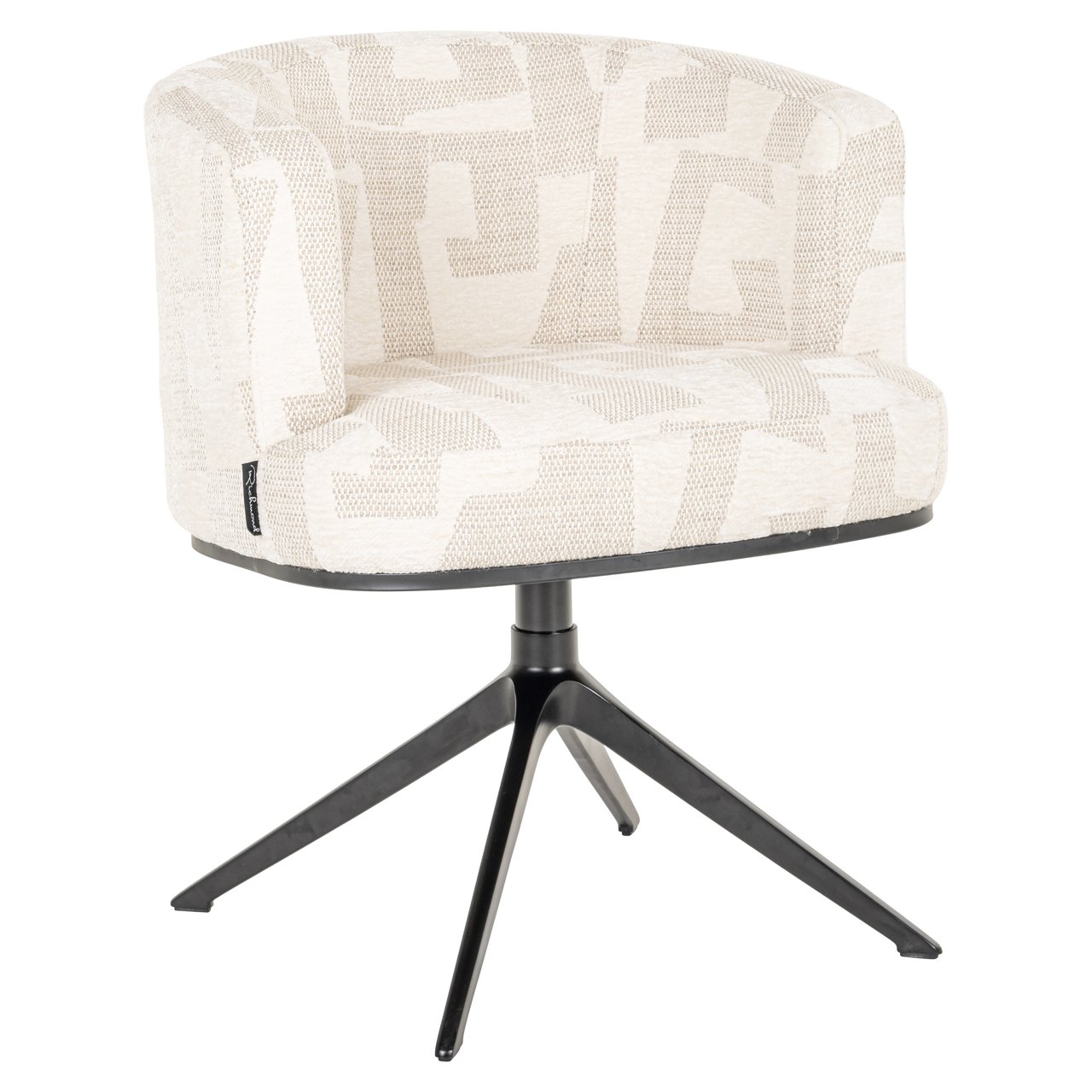 Esszimmerstuhl Cheyenne beige graffic swivel Esszimmerstuhl Cheyenne beige graffic swivel