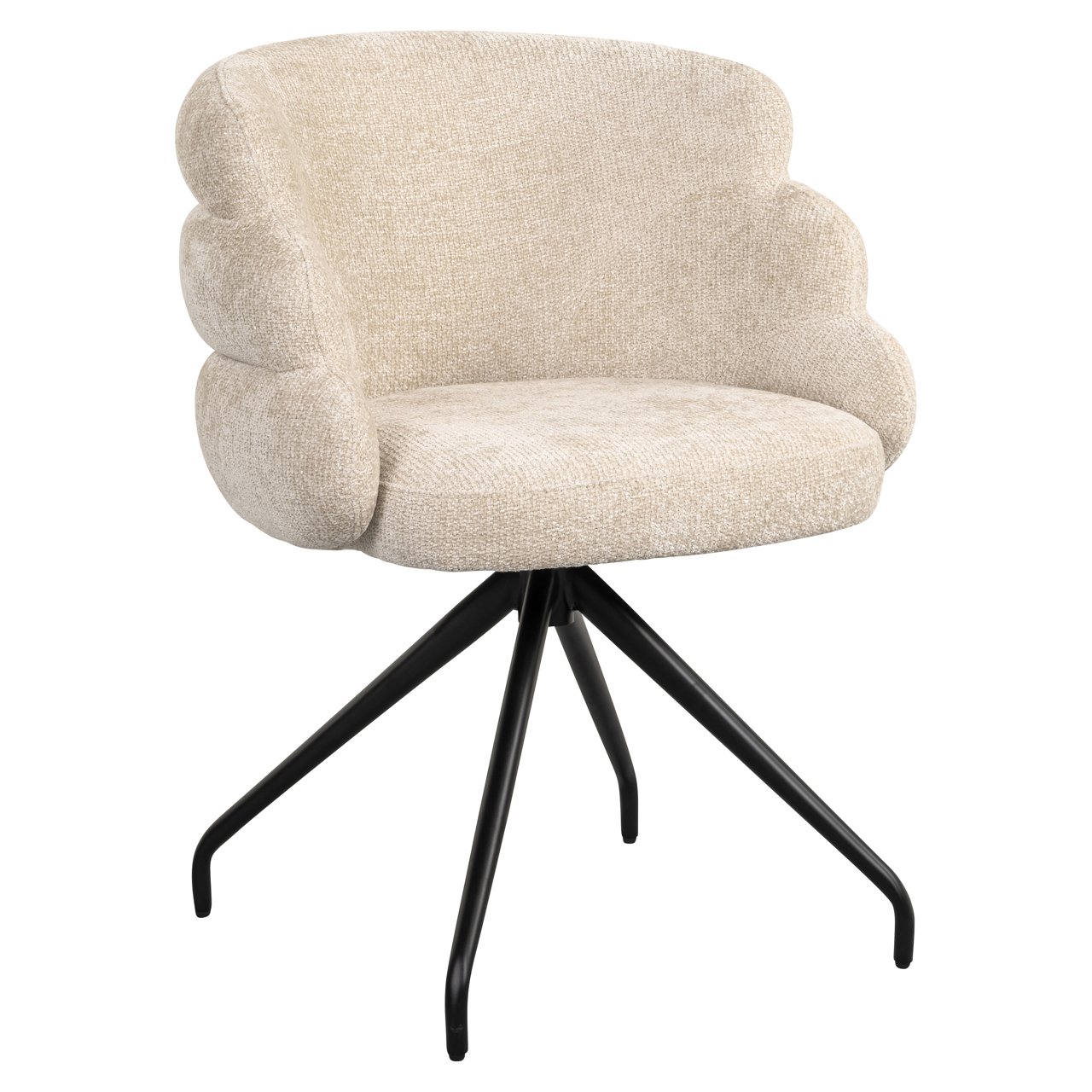 Esszimmerstuhl Kayla cream unicorn swivel