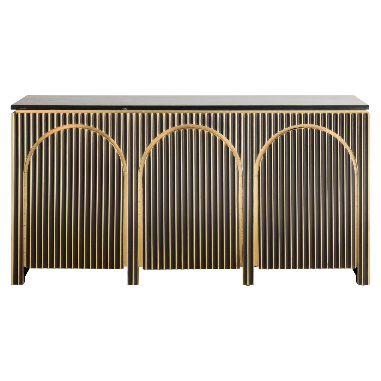 Sideboard Les Arcs brushed gold Sideboard Les Arcs brushed gold