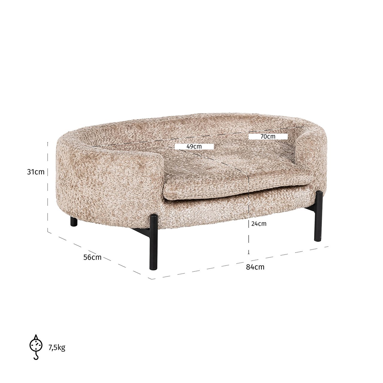 Haustierbett Dolly Natur Schaf (Sheep 01 nature) Haustierbett Dolly Natur Schaf (Sheep 01 nature)