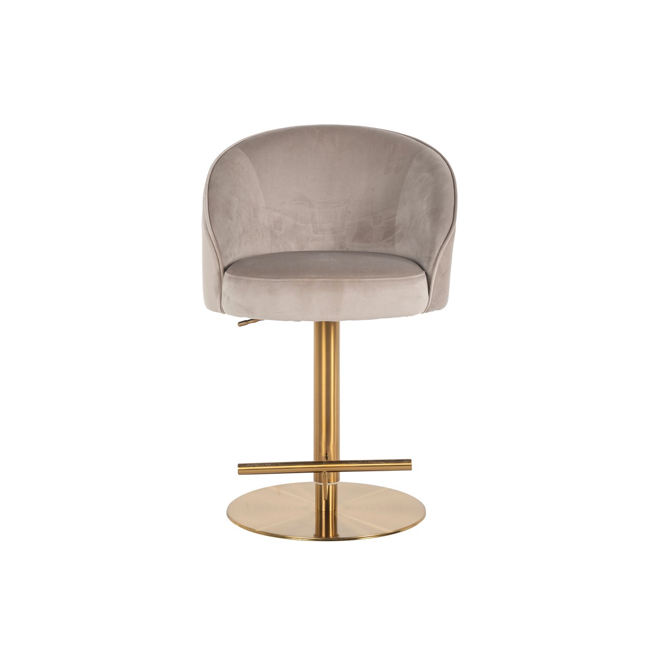 Barhocker Zabi khaki velvet swivel Barhocker Zabi khaki velvet swivel