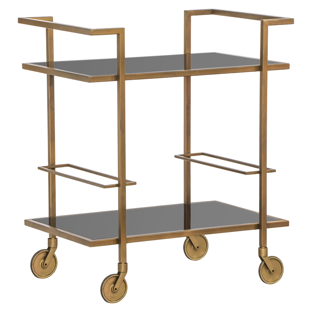 Servierwagen Xo brushed gold