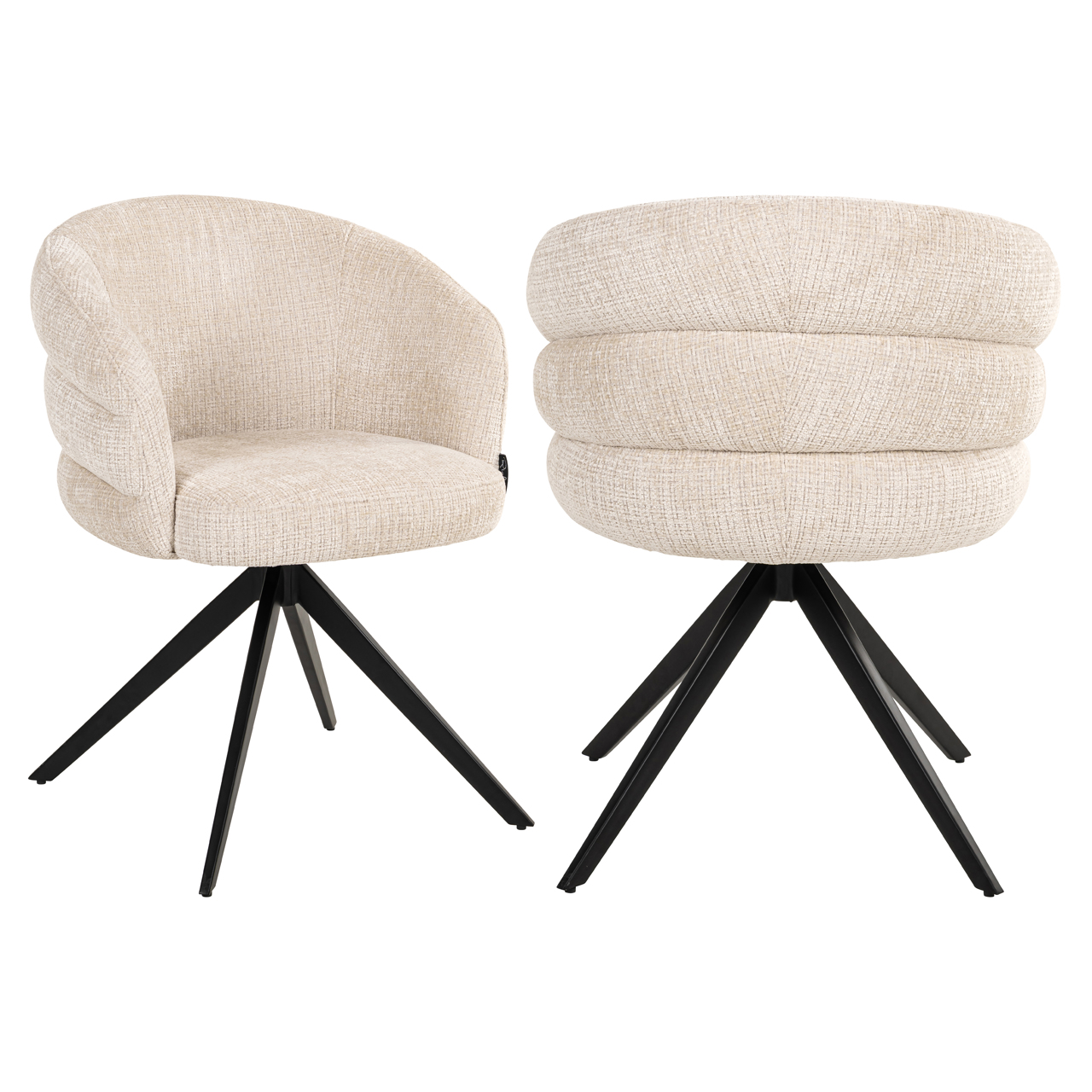 Esszimmerstuhl Serenity niagara beige swivel fire retardant