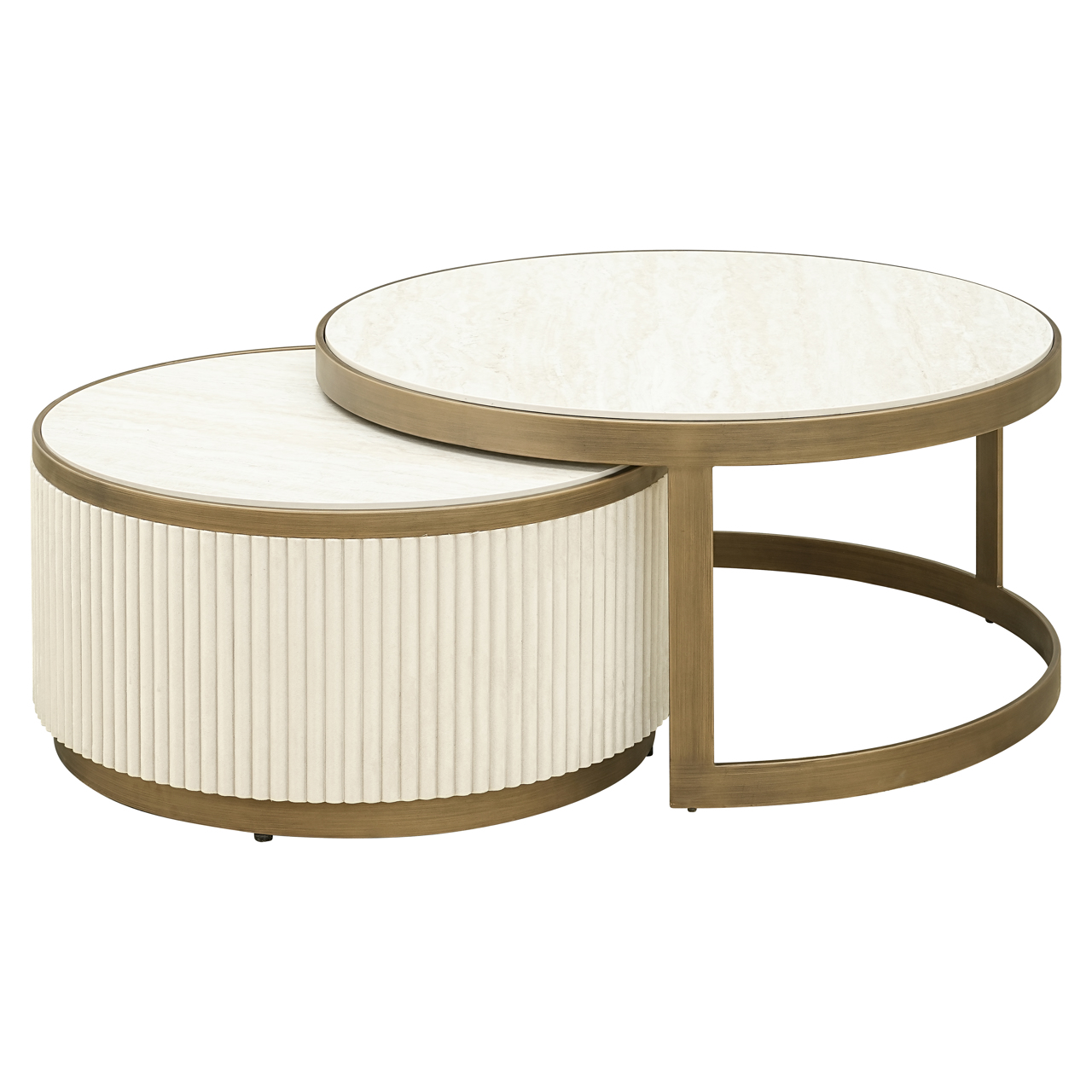 Couchtisch Tivoli white (Set of 2)