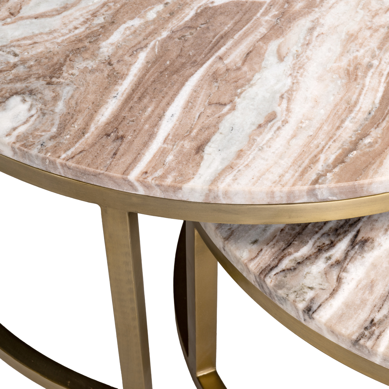 Couchtisch Bottega Blush beige (Set of 2)