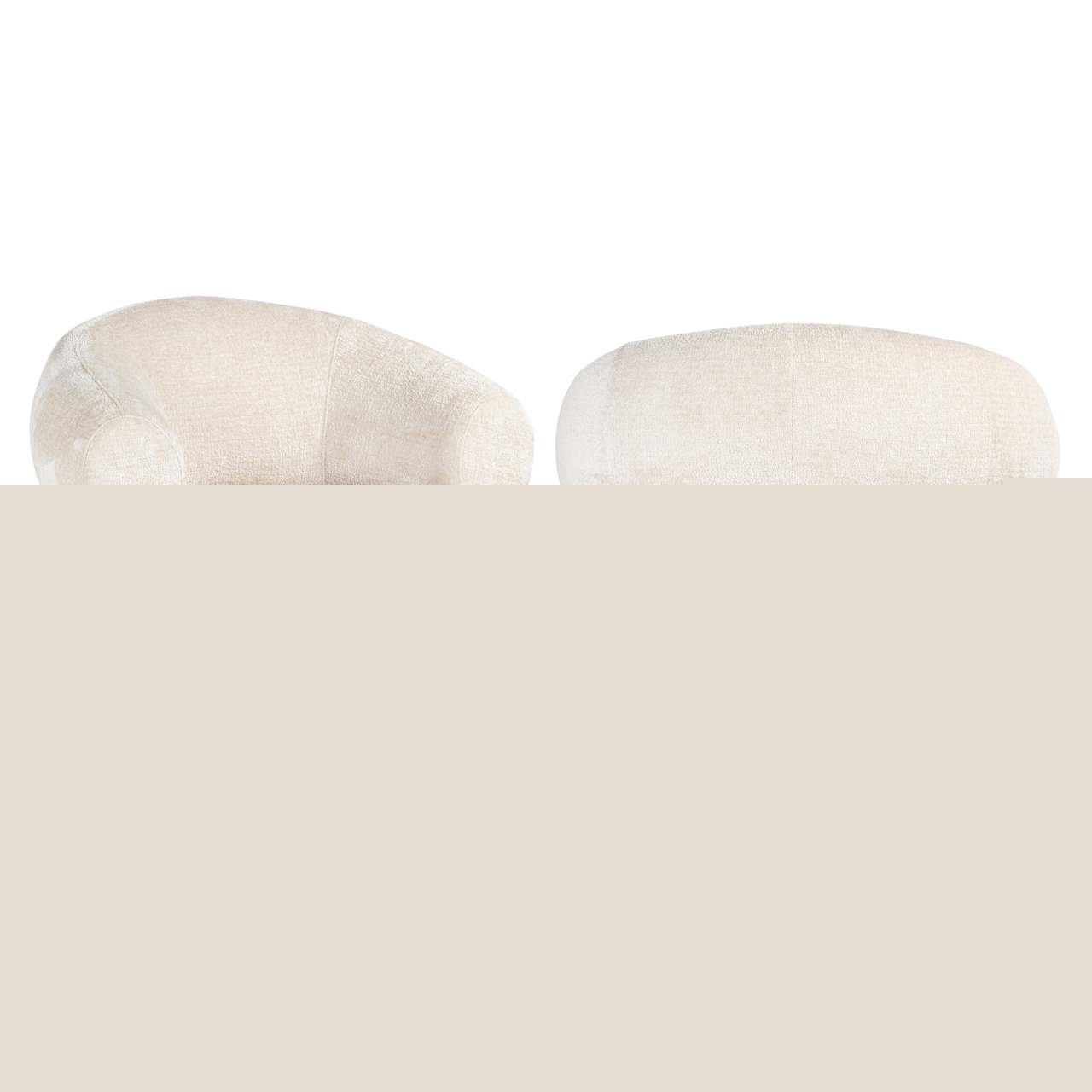 Lounge Stuhl Montana white chenille