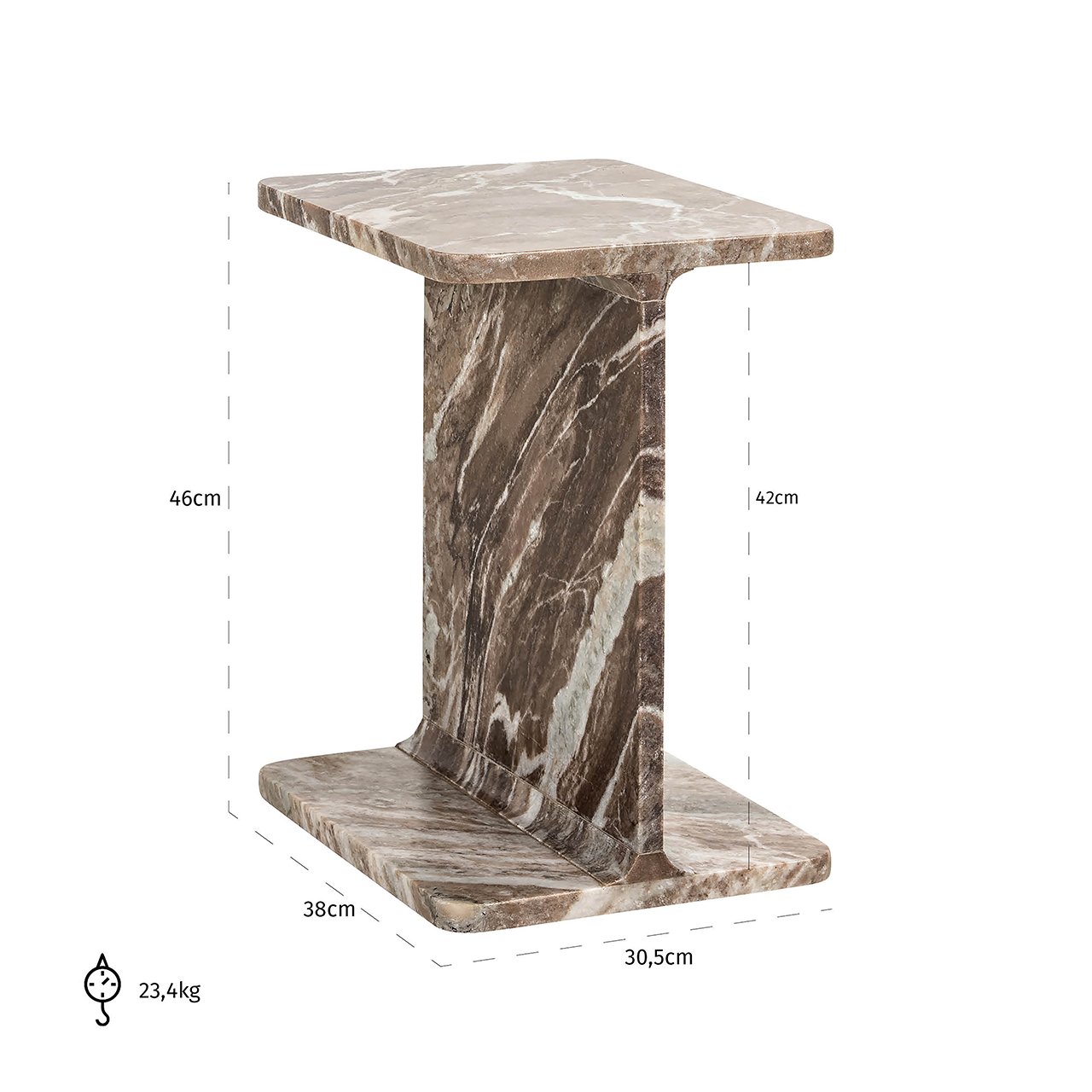 Beistelltisch Benson (Brown)