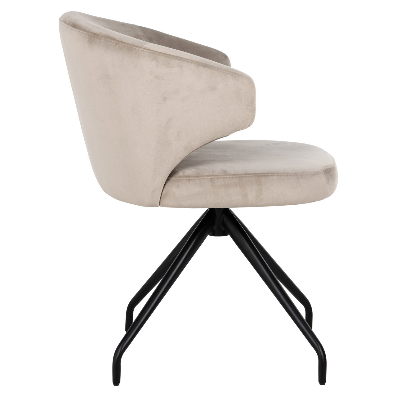 Esszimmerstuhl Milly khaki velvet swivel