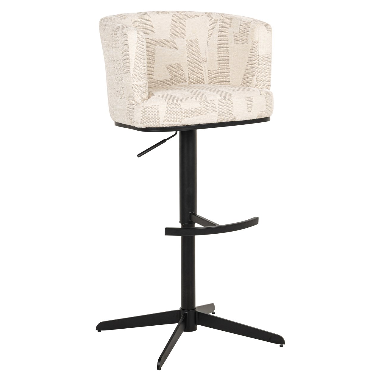 Barhocker Cheyenne beige graffic swivel Barhocker Cheyenne beige graffic swivel