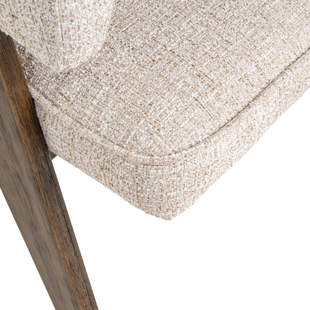 Esszimmerstuhl Mori cream tweed fire retardant