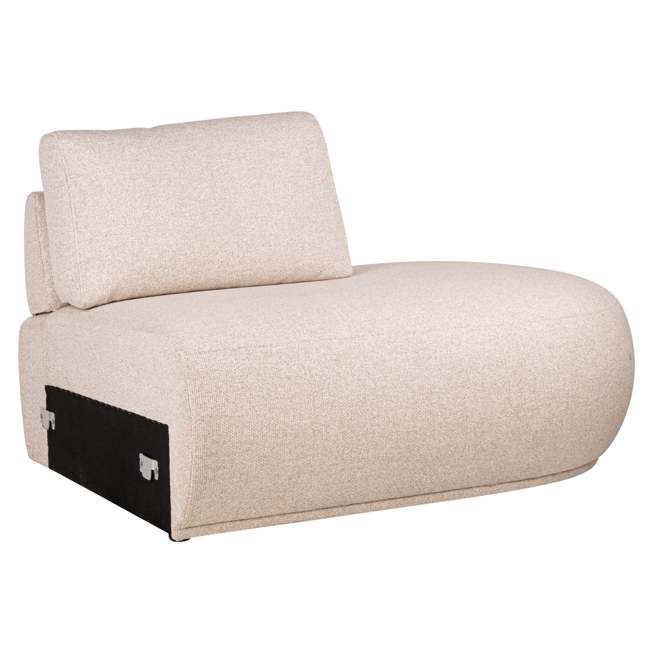 Sofa Bolica cayenne ecru ottoman right