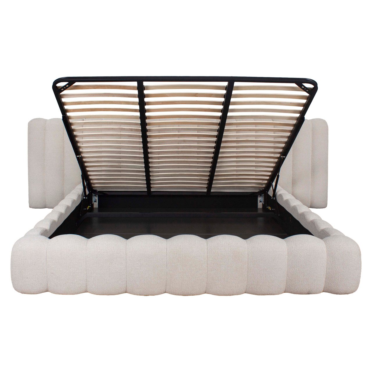 Bett Cupidon cream fancy 180x210 with storage
