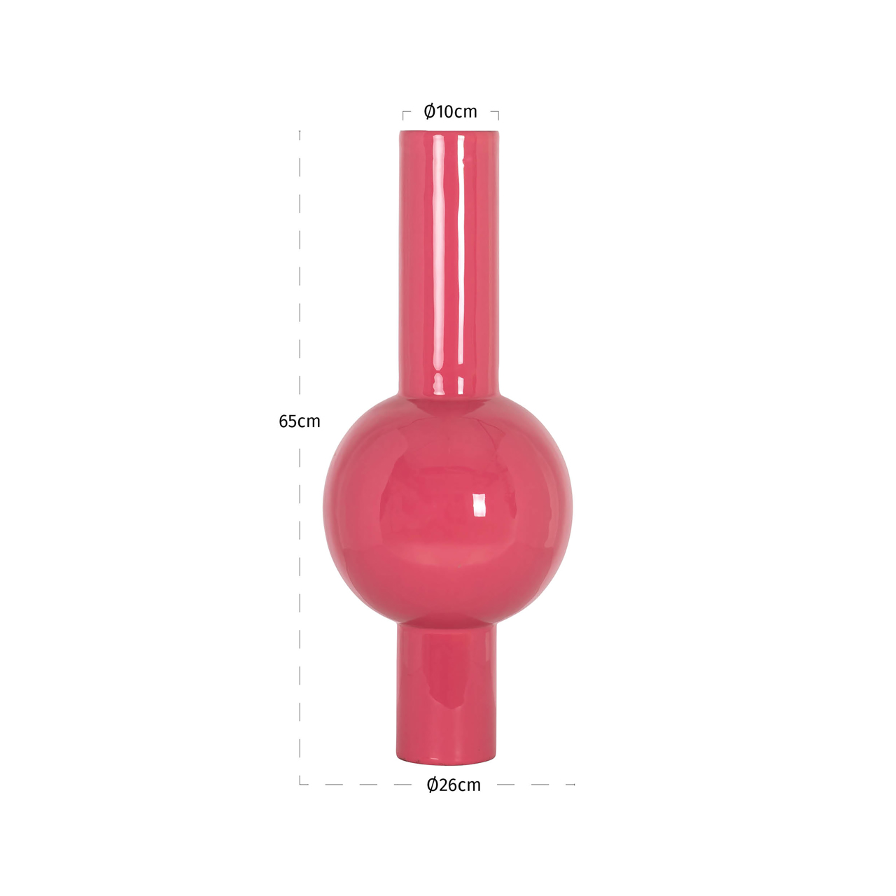 Vase Noura bright pink