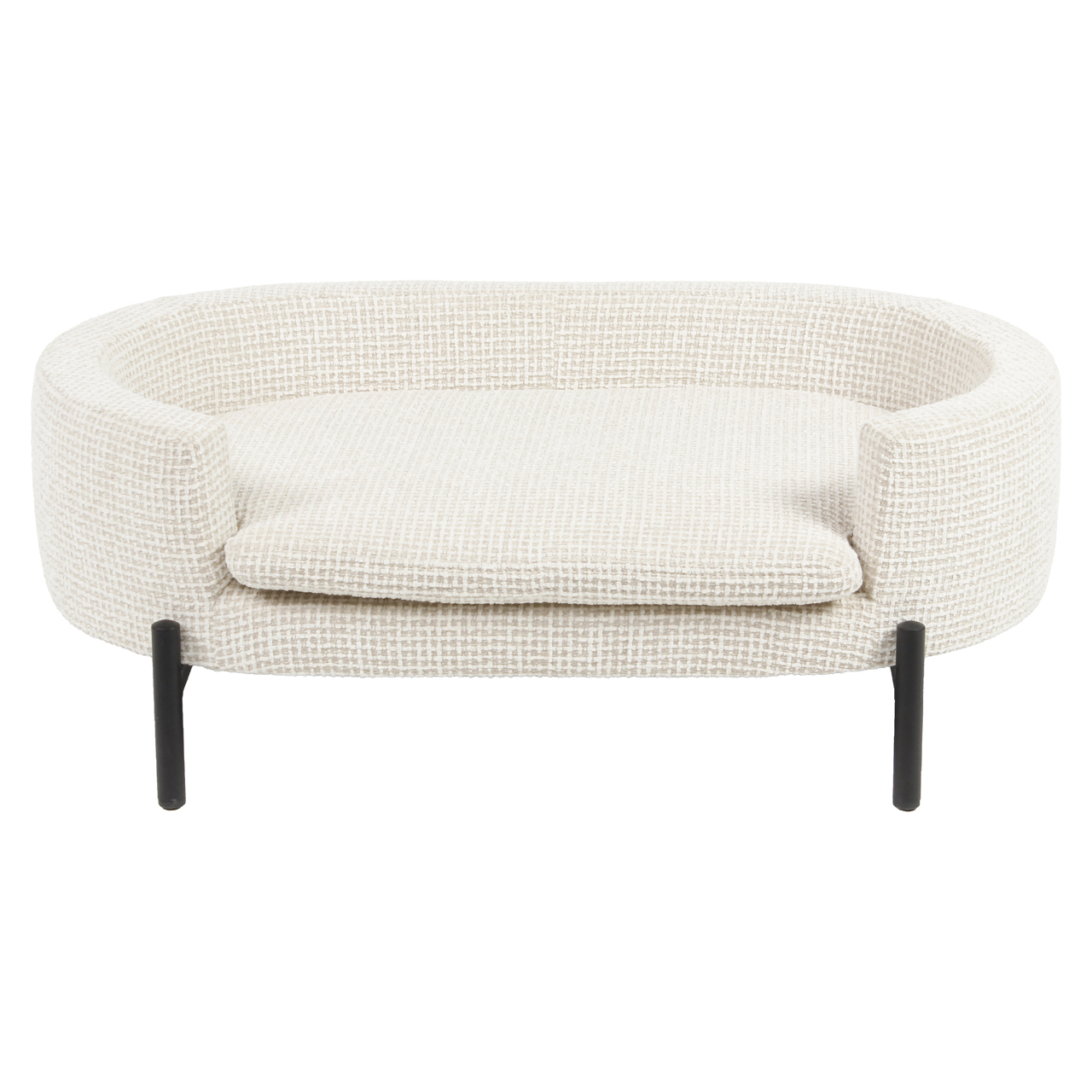 Hundebett Dolly beige blockweave