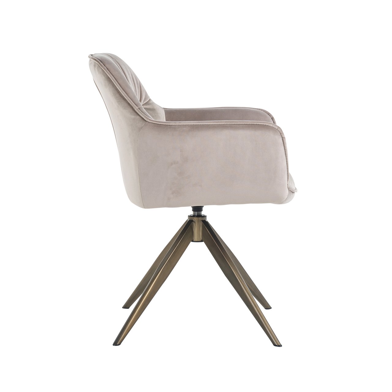 Esszimmerstuhl Aline khaki velvet swivel fire retardant Esszimmerstuhl Aline khaki velvet swivel fire retardant