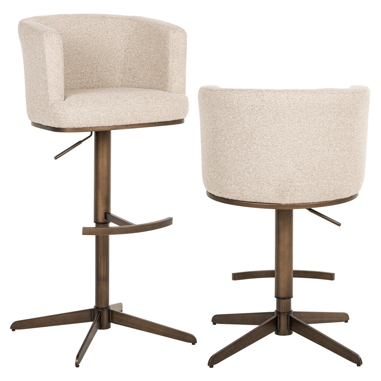 Barhocker Cheyenne biscotti swivel