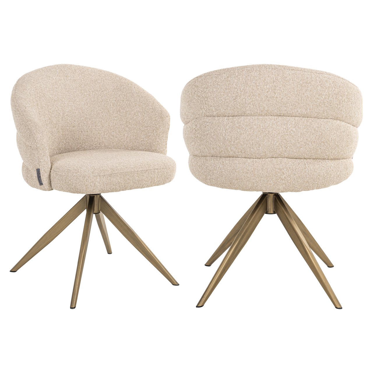 Esszimmerstuhl Zendaya biscotti swivel fire retardant