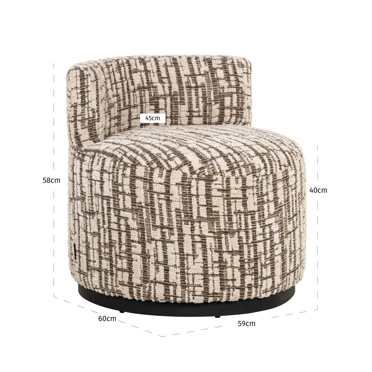 Lounge Stuhl Franny cream Lounge Stuhl Franny cream