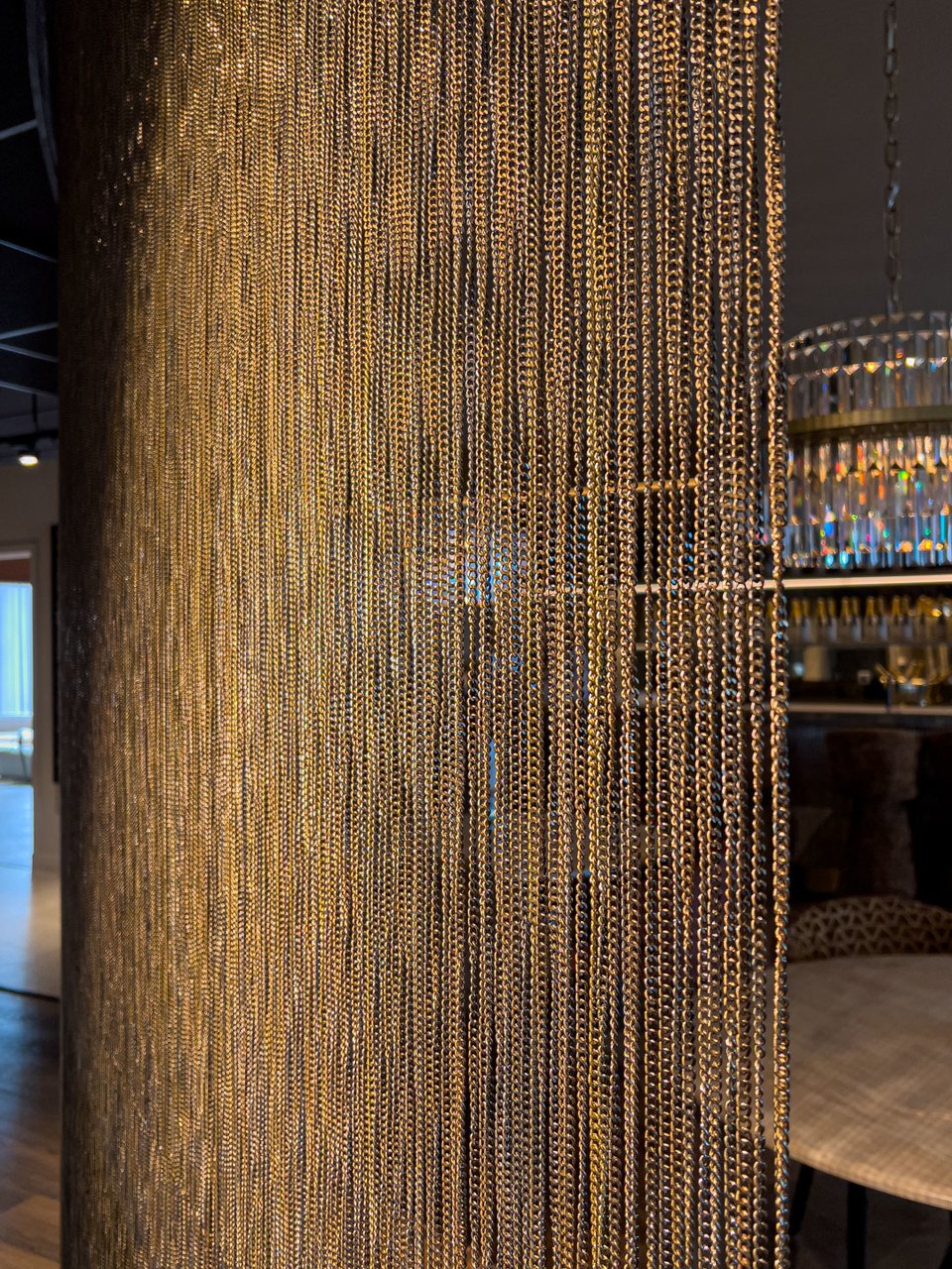 Dekoratives Objekt Curtain gold chain