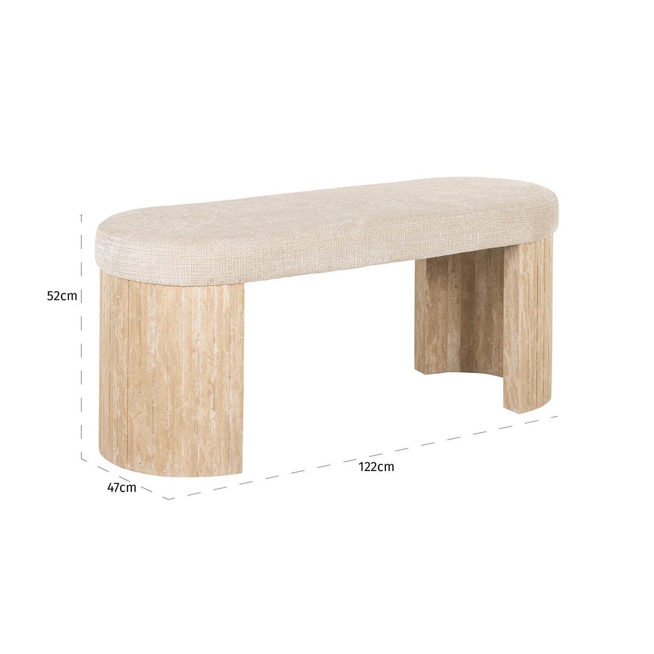 Bank Gallice naturbeige Travertin (Beige) Bank Gallice naturbeige Travertin (Beige)