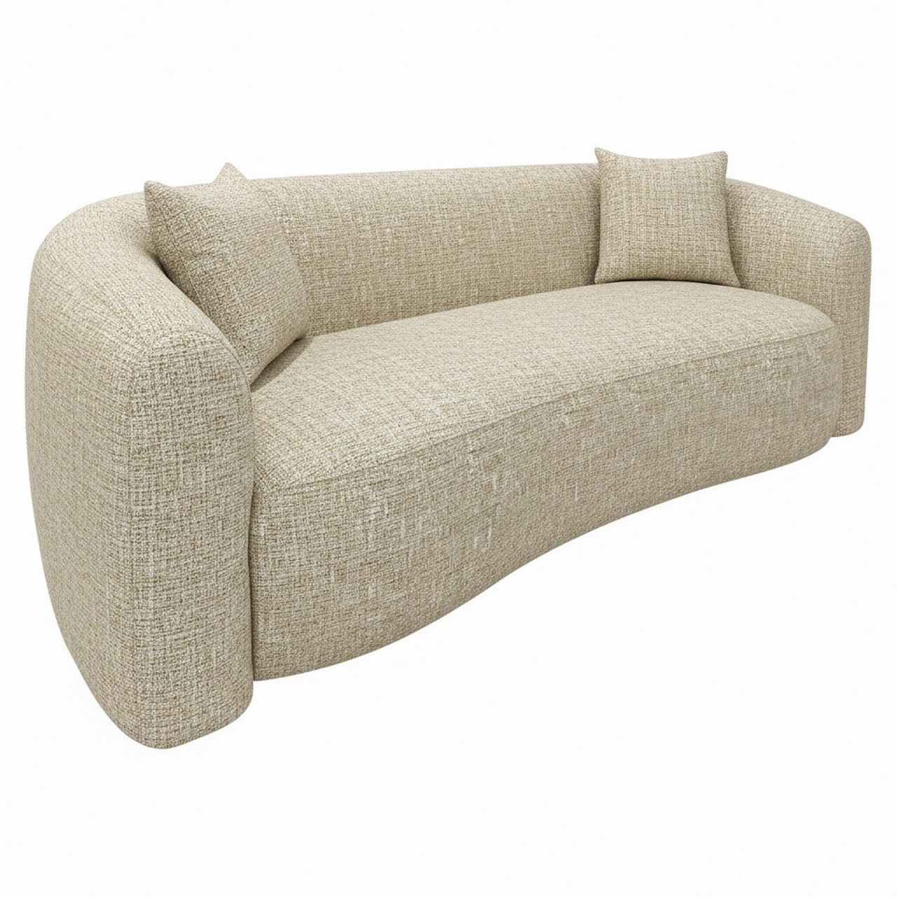Sofa Luxandra sand tweed fire retardant