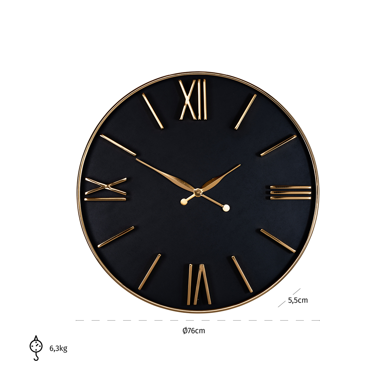 Richmond Clocks Uhr Lyem Schwarz/Gold Richmond Clocks Uhr Lyem Schwarz/Gold