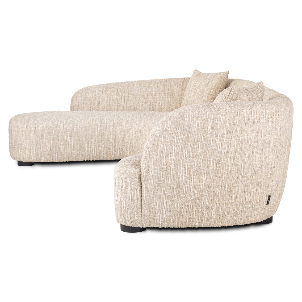 Sofa Pandora beige angora lounge left Sofa Pandora beige angora lounge left