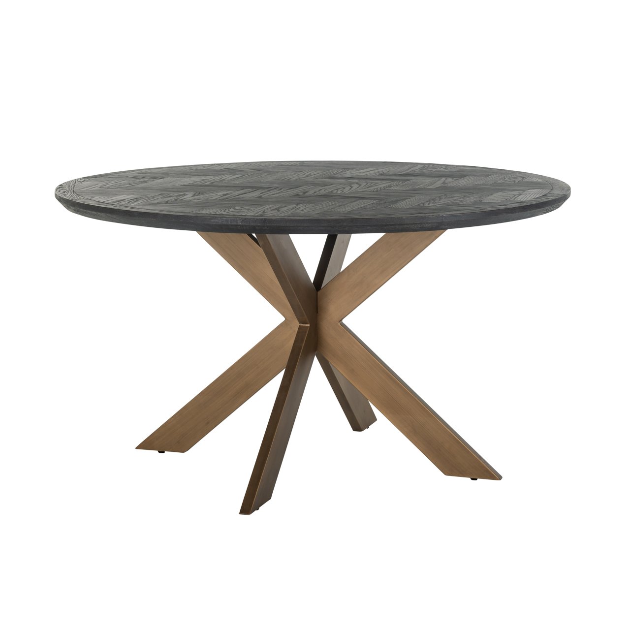 Esstisch Blackbone Brass black rustic 140Ø Esstisch Blackbone Brass black rustic 140Ø