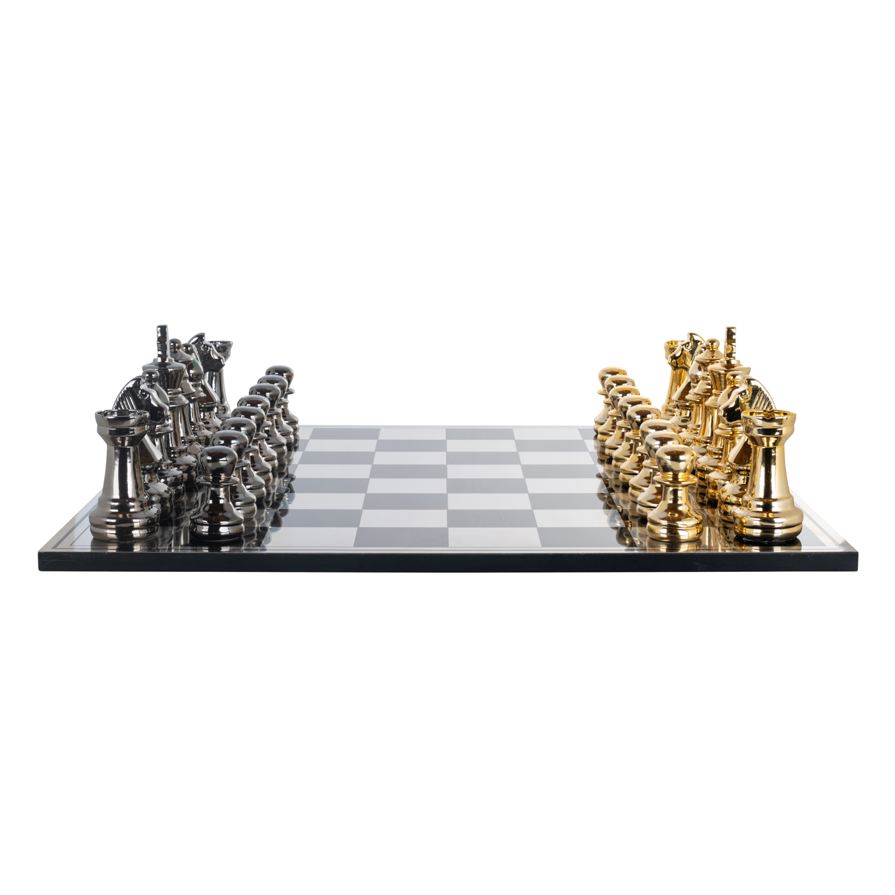 Dekoratives Spiel Saray black/gold chessboard
